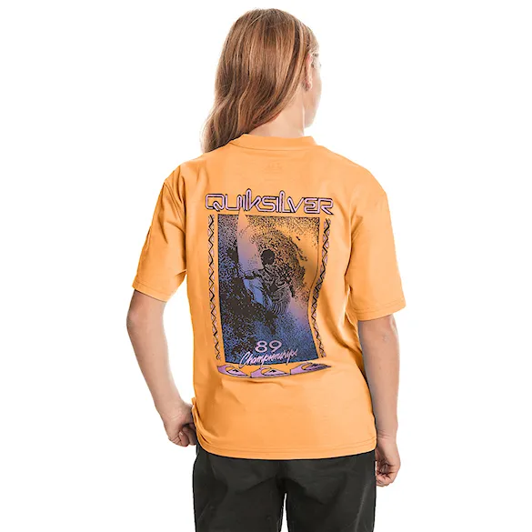 Tričko Quiksilver Back Flash Ss Youth tangerine 2024 - 1