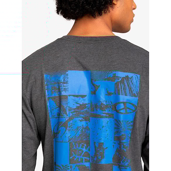 Koszulka Quiksilver Checker Mountain LS tarmac 2024 - 2