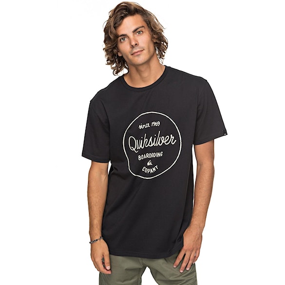 Tričko Quiksilver Classic SS Morning Slides black 2018 - 1