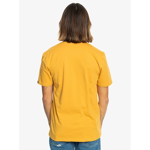 T-shirt Quiksilver Comp Logo SS mustard 2024 - 4
