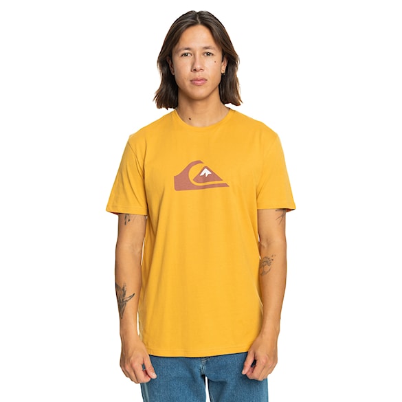 T-shirt Quiksilver Comp Logo SS mustard 2024 - 1