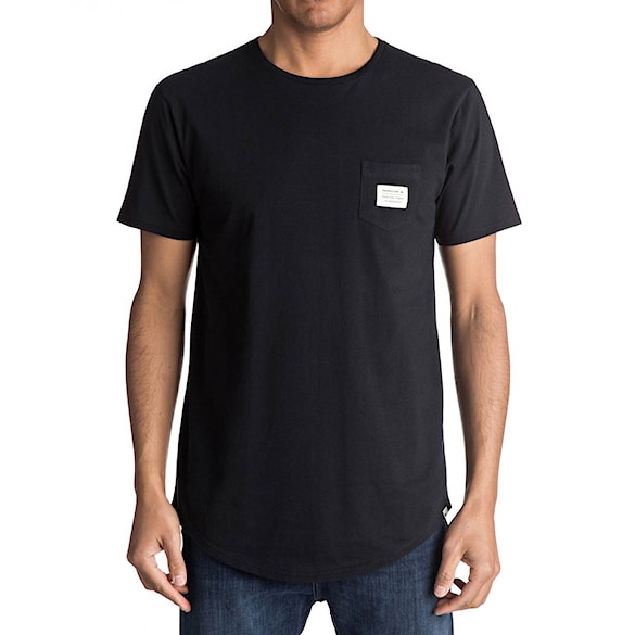 T-shirt Quiksilver Ss Scallop Tee East Woven Pock black 2017 - 1