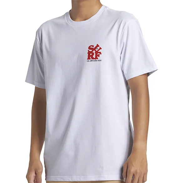 Koszulka Quiksilver Surf Moe white 2024 - 2