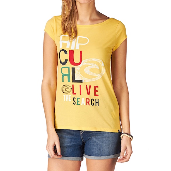 Tričko Rip Curl Live The Search misted yellow 2013 - 1