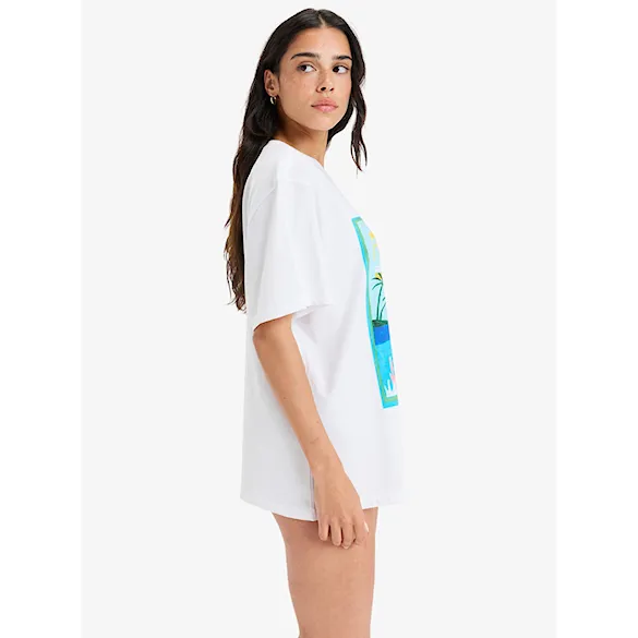 Koszulka Roxy Atlas Hangloose bright white fiji 2025 - 3