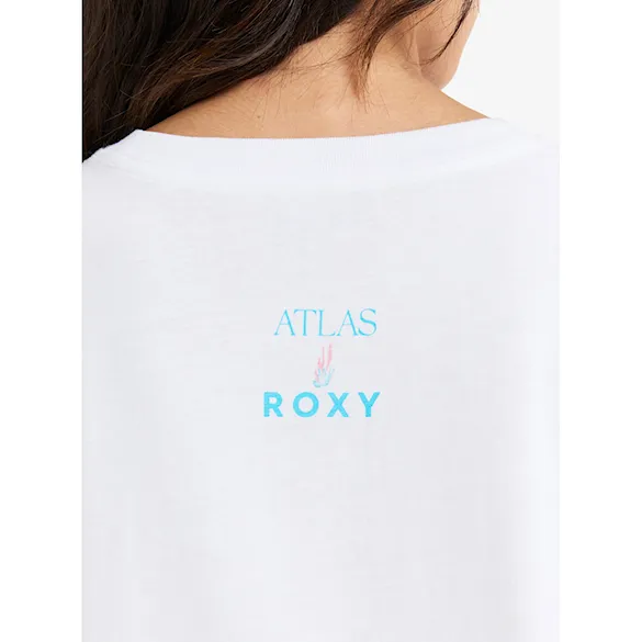 Koszulka Roxy Atlas Hangloose bright white fiji 2025 - 5