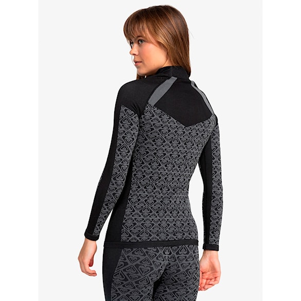 Tričko Roxy Chill Out Seamless Heart Top true black 2025 - 2