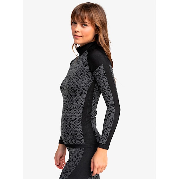 Tričko Roxy Chill Out Seamless Heart Top true black 2025 - 3