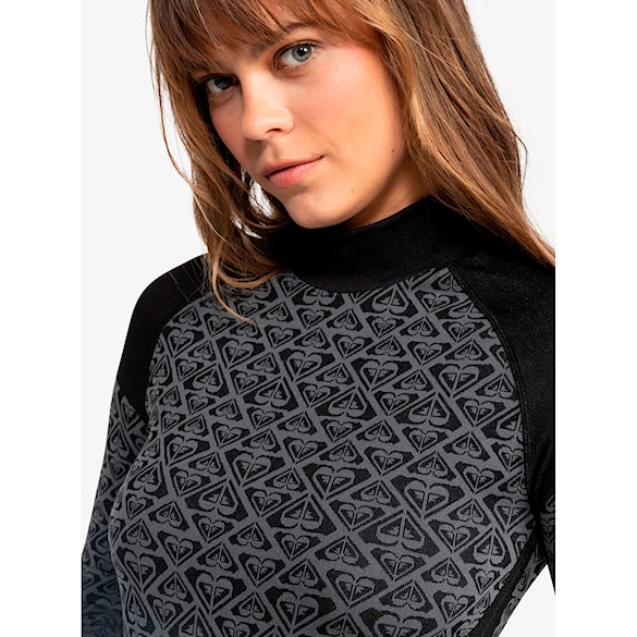 Tričko Roxy Chill Out Seamless Heart Top true black 2025 - 4