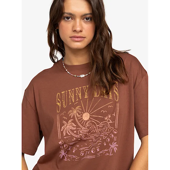 Tričko Roxy Dreamers Women C root beer 2024 - 2
