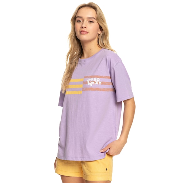 Tričko Roxy Vibrations Beach purple rose 2023 - 1