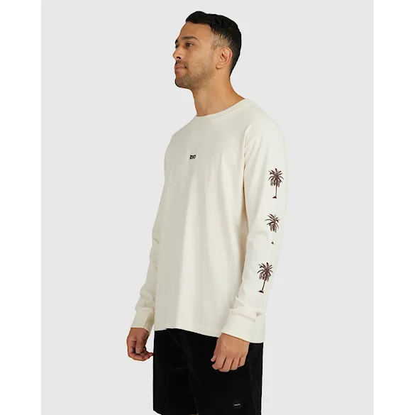 Koszulka RVCA Radio Palms LS unbleached 2023 - 6