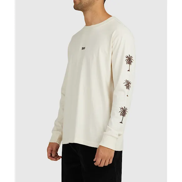 Koszulka RVCA Radio Palms LS unbleached 2023 - 4