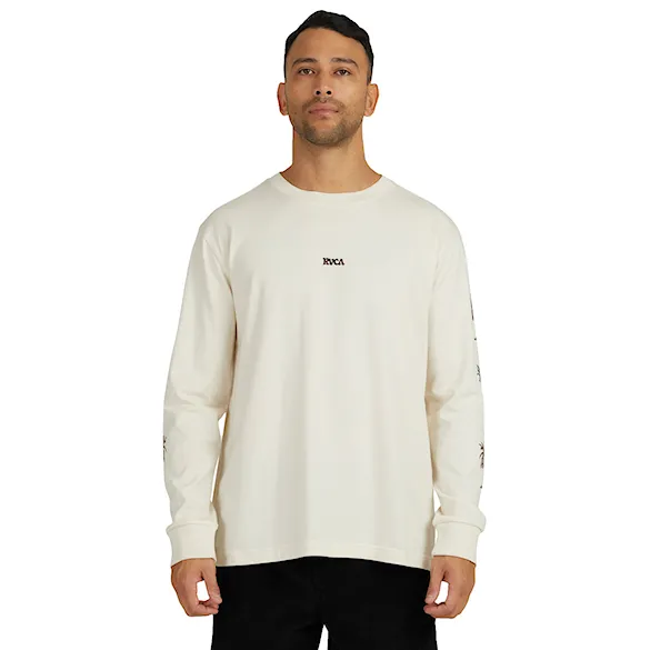 Koszulka RVCA Radio Palms LS unbleached 2023 - 5