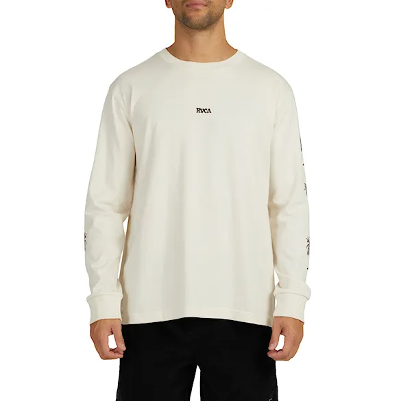 Koszulka RVCA Radio Palms LS unbleached 2023 - 1