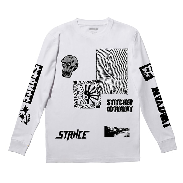 Koszulka Stance Meta LS white 2024 - 1