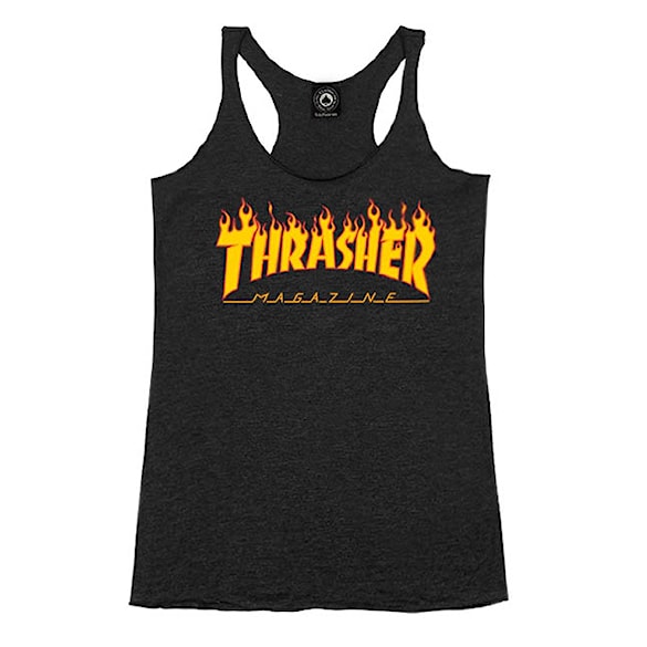 Podkoszulek Thrasher Flame Logo Racerback black 2021 - 1