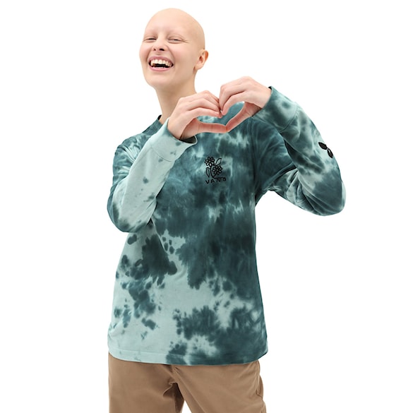 Tričko Vans Audience Ls Bff Dbutl deep teal 2022 - 2