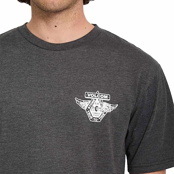 Koszulka Volcom Free Wheel HTH SST heather black 2026 - 3