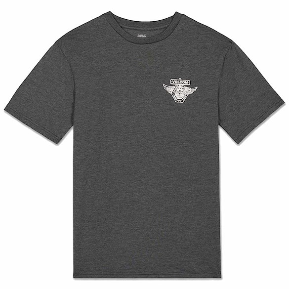 Koszulka Volcom Free Wheel HTH SST heather black 2026 - 5