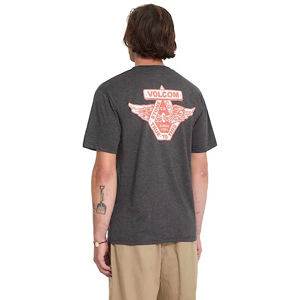T-shirt Volcom Free Wheel HTH SST heather black 2026 - 1