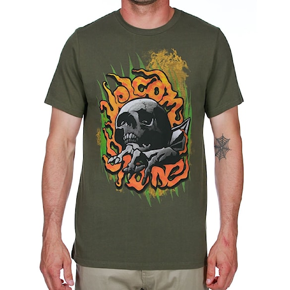 Tričko Volcom Gasp Basic drab olive 2012 - 1