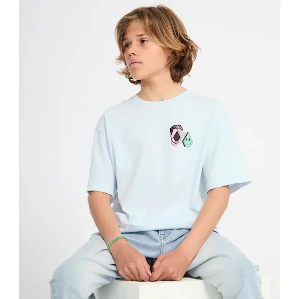 Tričko Volcom Kids Aura BSC SST light blue acid 2026 - 8