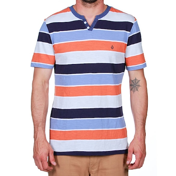 Tričko Volcom Lingo Henley burnt orange - 1