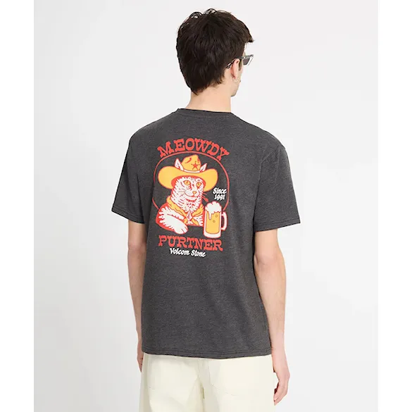 Koszulka Volcom Meowdy HTH SST heather black 2026 - 7