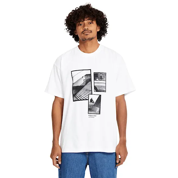 T-shirt Volcom Pfanngles Loose SST white 2025 - 1
