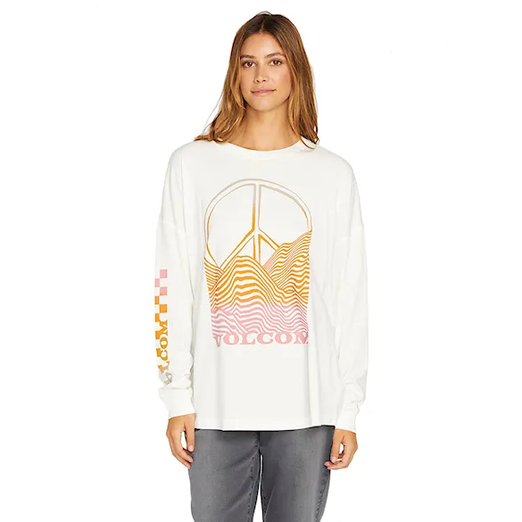Koszulka Volcom Wms Werking Doubles Ls star white 2023 - 1