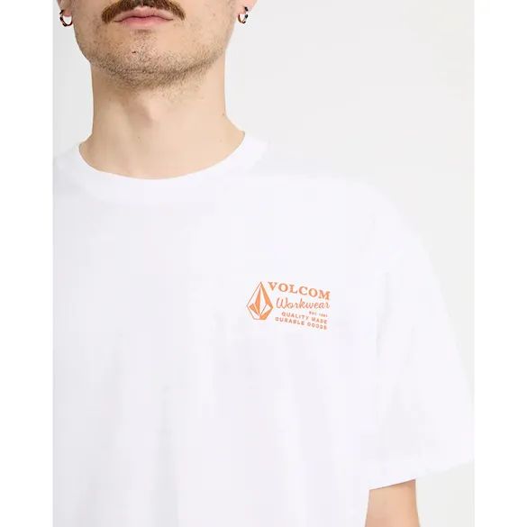 Koszulka Volcom Workwear SST white combo 2026 - 7