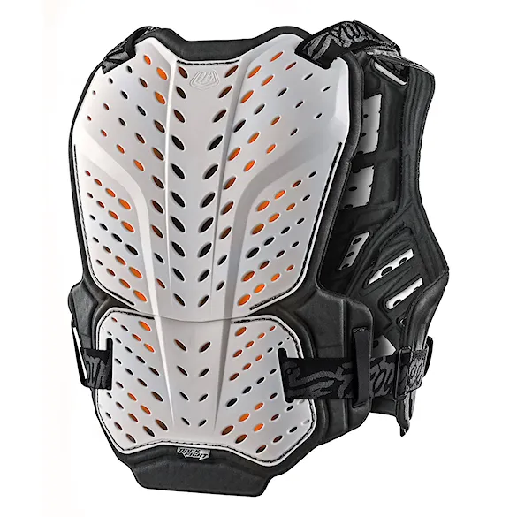 Chránič chrbtice na bicykel Troy Lee Designs Rockfight CE Chest Protector Solid white 2026 - 2
