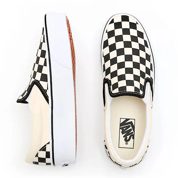 Slip-on tenisówki Vans Classic Slip-On Platform black&white checkerboard/wht 2026 - 2