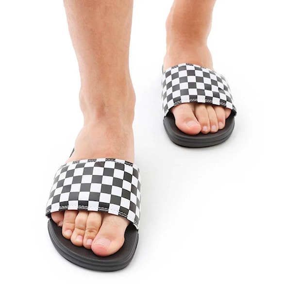 Klapki Vans La Costa Slide-On checkerboard true white/black 2026 - 6