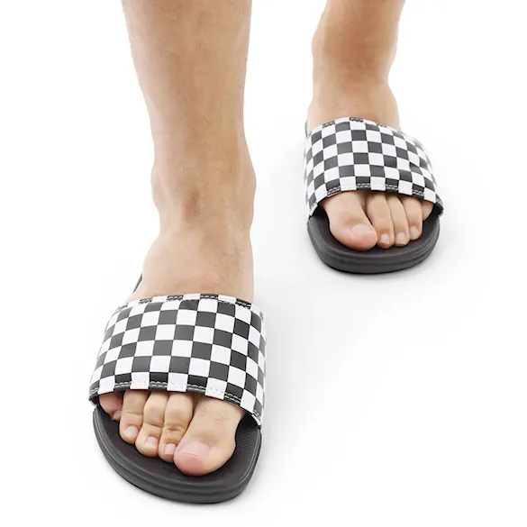 Klapki Vans La Costa Slide-On checkerboard true white/black 2026 - 13