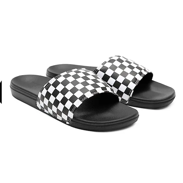Klapki Vans La Costa Slide-On checkerboard true white/black 2026 - 2
