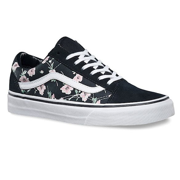 Tenisky Vans Old Skool vintage floral blue graphite 2015 - 1