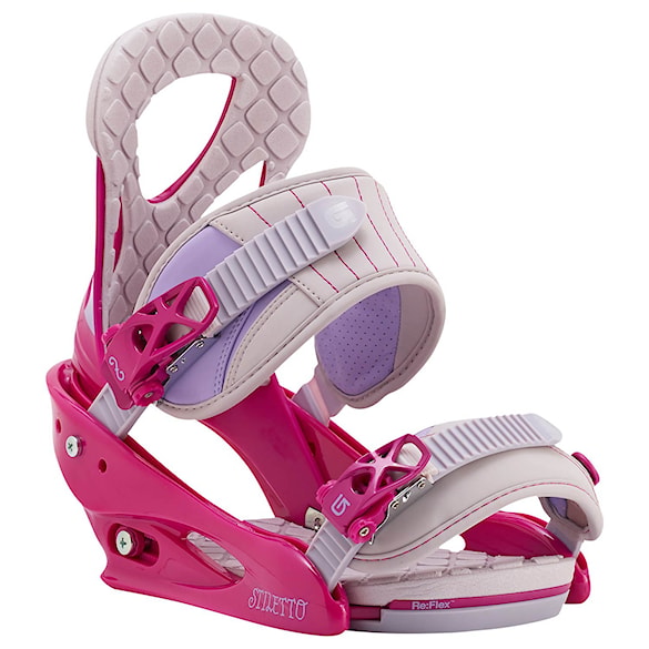 Vázání na lyže Burton Stiletto pink/grey 2016 - 1