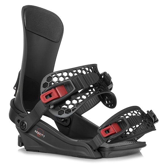 Viazanie na snowboard Gravity Drift black/red 2023 - 1