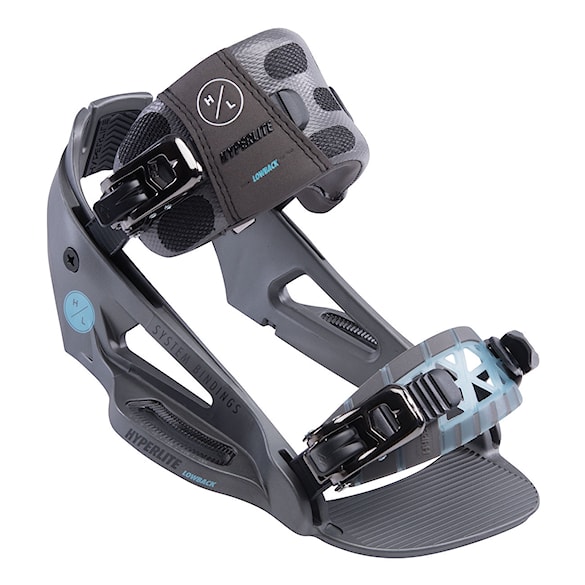 Vázání na wakeboard Hyperlite System Lowback graphite 2019 - 1