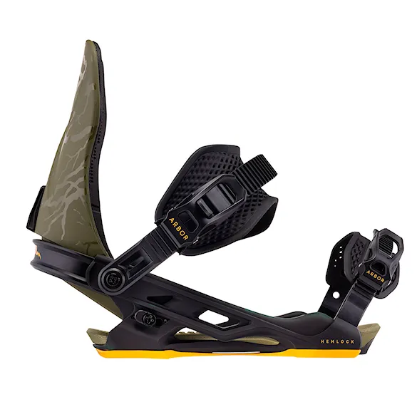 Vázání na snowboard Arbor Hemlock military/black 2026 - 3