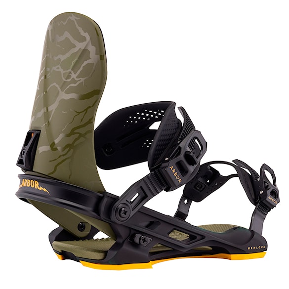 Vázání na snowboard Arbor Hemlock military/black 2026 - 1