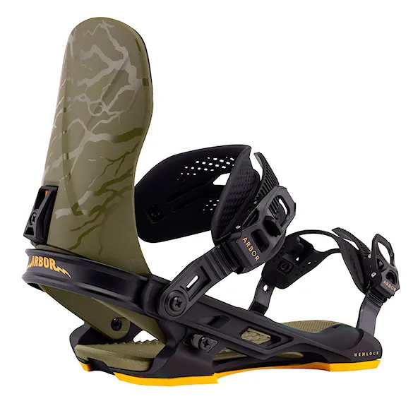 Vázání na snowboard Arbor Hemlock military/black 2026 - 1