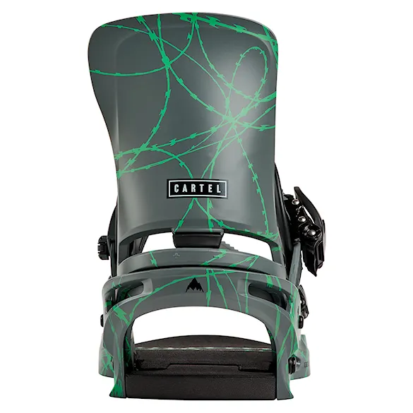 Vázání na snowboard Burton Cartel gray/green voltage 2027 - 3