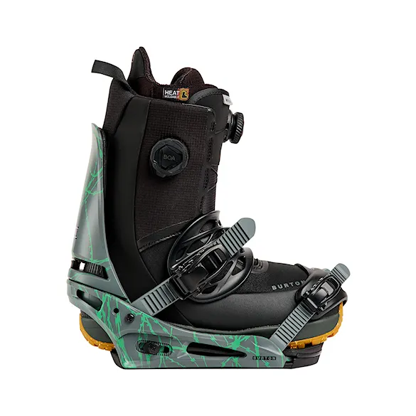 Vázání na snowboard Burton Cartel gray/green voltage 2027 - 5