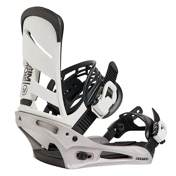 Vázání na snowboard Burton Mission white/silver 2027 - 1