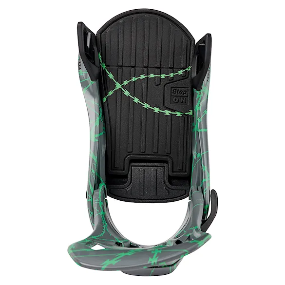 Snowboard Binding Burton Step On gray/green voltage 2027 - 4