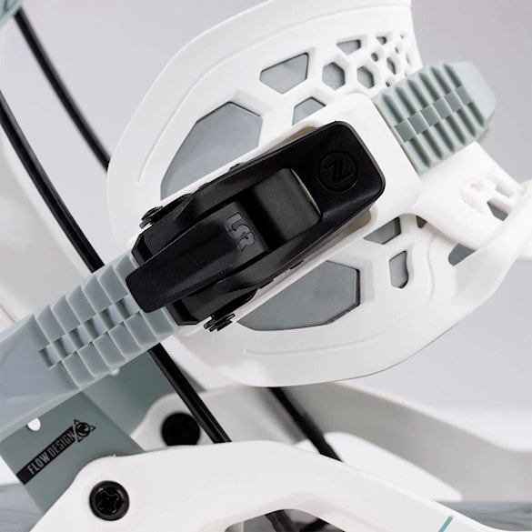 Vázání na snowboard Nidecker Flow Fuse Hybrid white 2026 - 3