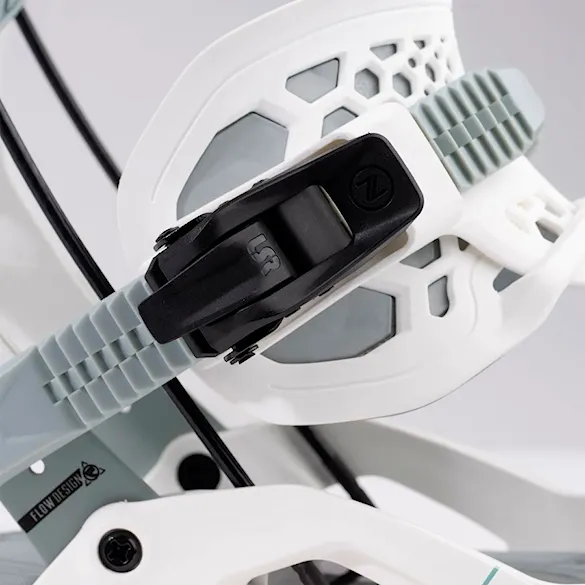 Vázání na snowboard Nidecker Flow Fuse Hybrid white 2026 - 3